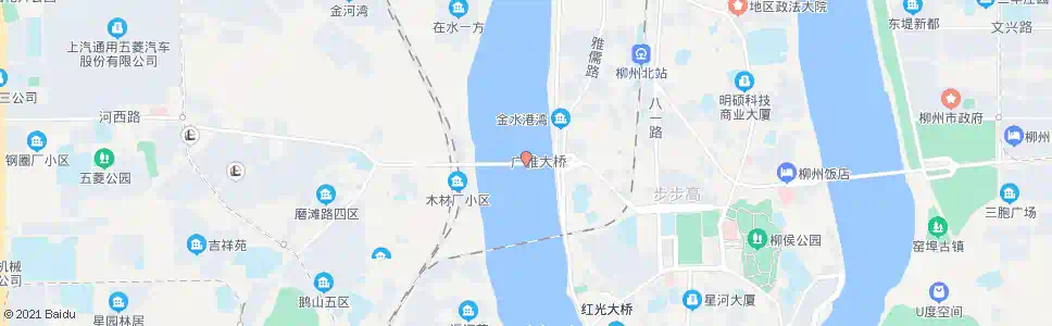 柳州广雅大桥西_公交站地图_柳州公交_妙搜公交查询2025
