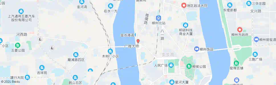柳州广雅大桥东_公交站地图_柳州公交_妙搜公交查询2025