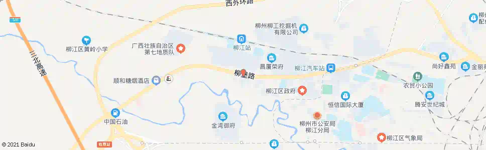 柳州柳西新城_公交站地图_柳州公交_妙搜公交查询2025