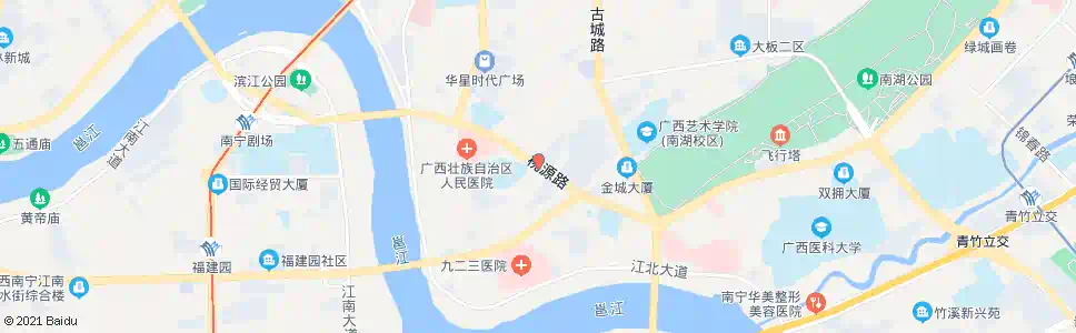 南宁桃源路中_公交站地图_南宁公交_妙搜公交查询2025