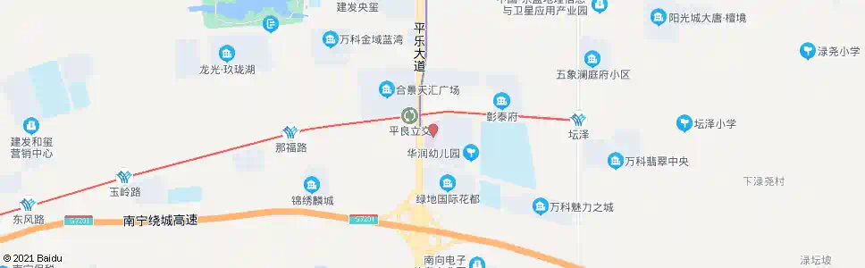 南宁平乐五象路口_公交站地图_南宁公交_妙搜公交查询2025
