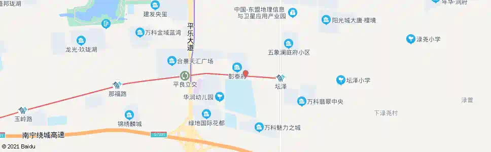 南宁南宁三中五象校区_公交站地图_南宁公交_妙搜公交查询2025
