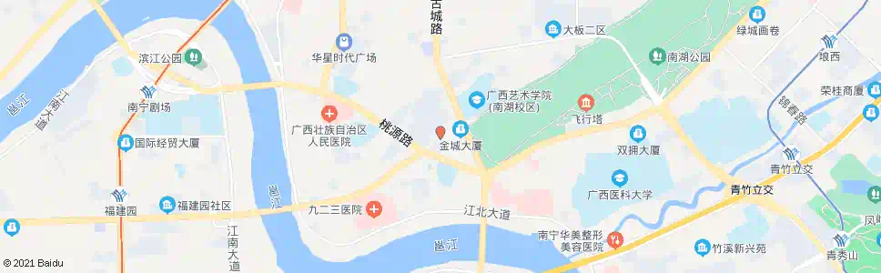 南宁教育桃源路口_公交站地图_南宁公交_妙搜公交查询2025