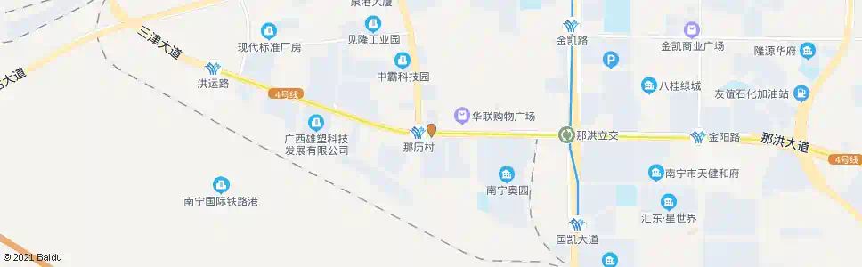 南宁洪历那历路口_公交站地图_南宁公交_妙搜公交查询2025