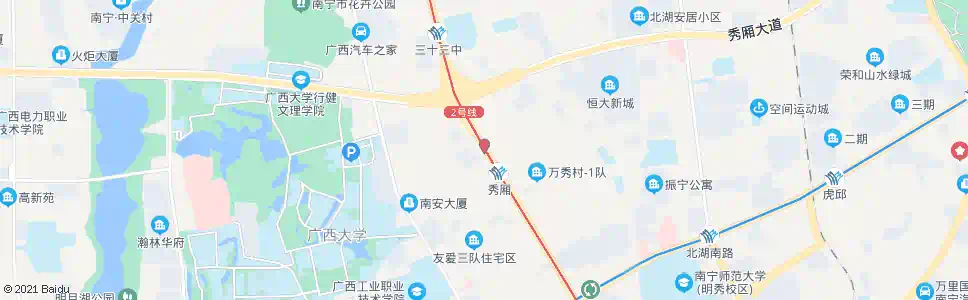 南宁友爱大树脚_公交站地图_南宁公交_妙搜公交查询2025