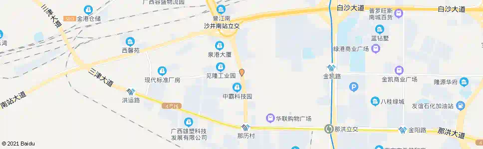 南宁那历金凯路口_公交站地图_南宁公交_妙搜公交查询2025