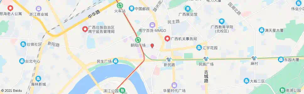 南宁民生共和路口_公交站地图_南宁公交_妙搜公交查询2025