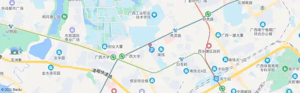 南宁五里亭_公交站地图_南宁公交_妙搜公交查询2025