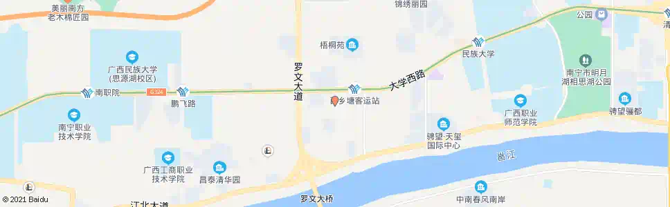 南宁西乡塘客运站_公交站地图_南宁公交_妙搜公交查询2025