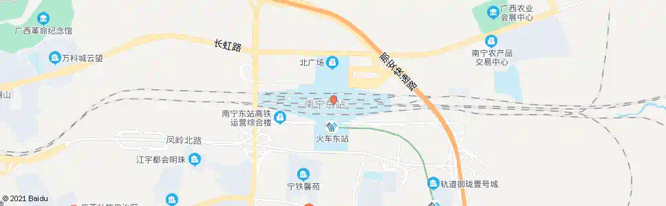 南宁火车东站_公交站地图_南宁公交_妙搜公交查询2025