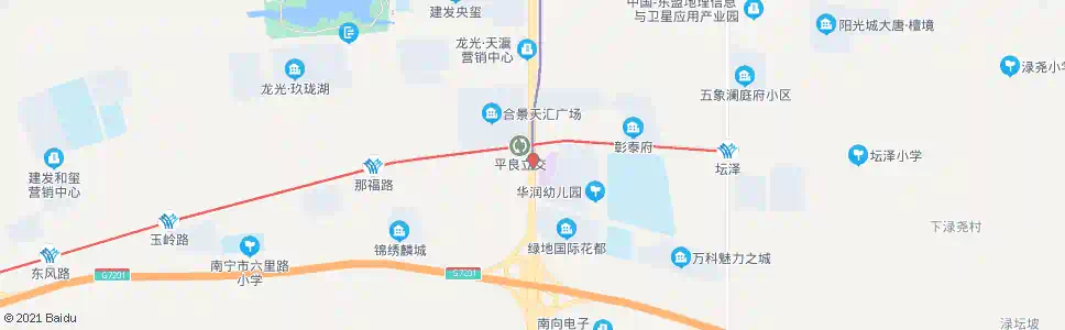 南宁坛兴平乐路口_公交站地图_南宁公交_妙搜公交查询2025