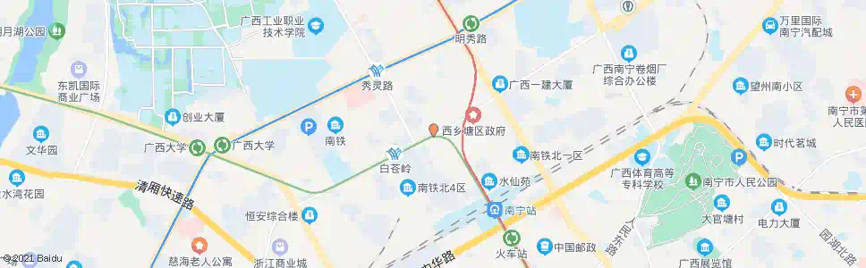 南宁衡阳秀灵路口_公交站地图_南宁公交_妙搜公交查询2025