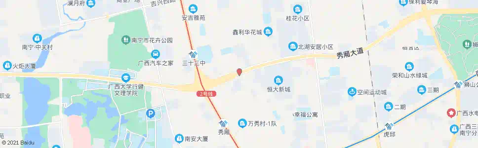 南宁秀厢大道中_公交站地图_南宁公交_妙搜公交查询2025