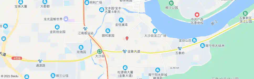 南宁金象大道锦绣路口_公交站地图_南宁公交_妙搜公交查询2025