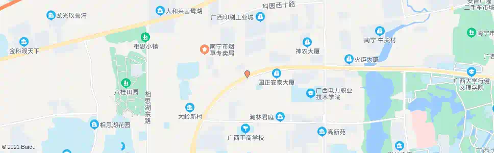 南宁秀厢大道西_公交站地图_南宁公交_妙搜公交查询2025