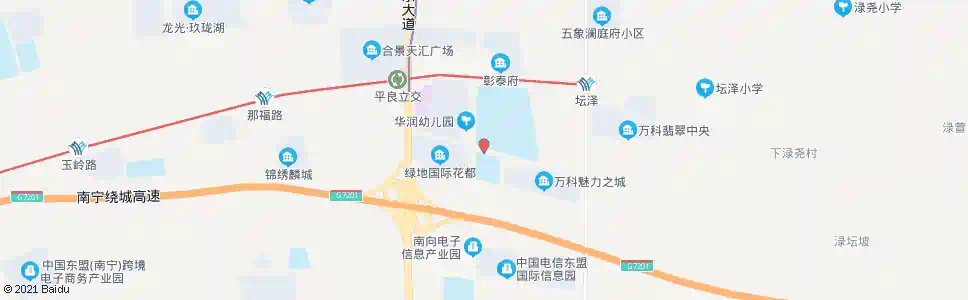 南宁坛兴体强路口_公交站地图_南宁公交_妙搜公交查询2025