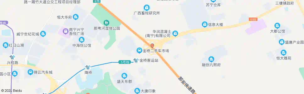 南宁昆仑高速路口_公交站地图_南宁公交_妙搜公交查询2025