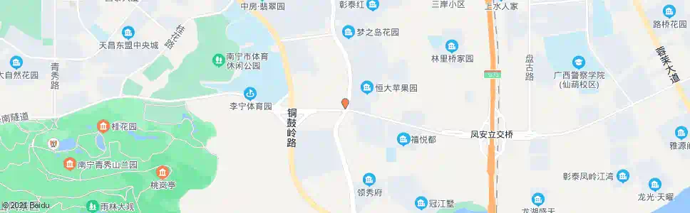 南宁青环凤岭南路口_公交站地图_南宁公交_妙搜公交查询2025