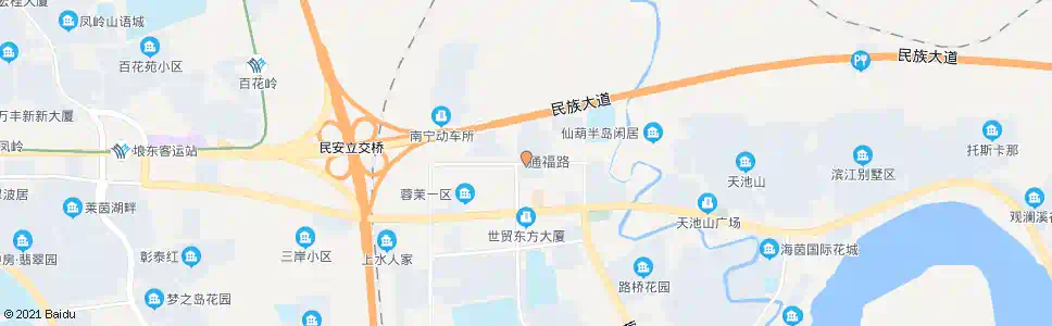 南宁开泰通福路口_公交站地图_南宁公交_妙搜公交查询2025