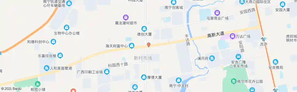 南宁高新科园路口_公交站地图_南宁公交_妙搜公交查询2025