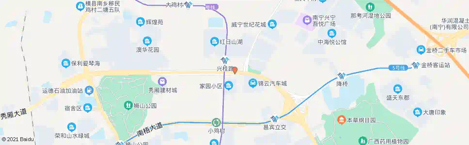 南宁金源城_公交站地图_南宁公交_妙搜公交查询2025