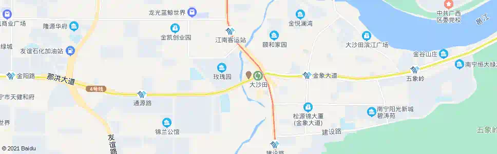 南宁五象银海路口_公交站地图_南宁公交_妙搜公交查询2025