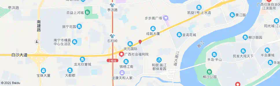 南宁盘岭白沙路口_公交站地图_南宁公交_妙搜公交查询2025