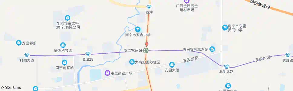 南宁五四部队_公交站地图_南宁公交_妙搜公交查询2025
