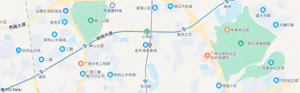 南宁兴东金禾路口_公交站地图_南宁公交_妙搜公交查询2025