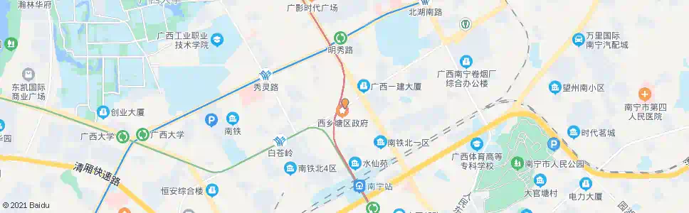 南宁衡阳友爱路口_公交站地图_南宁公交_妙搜公交查询2025