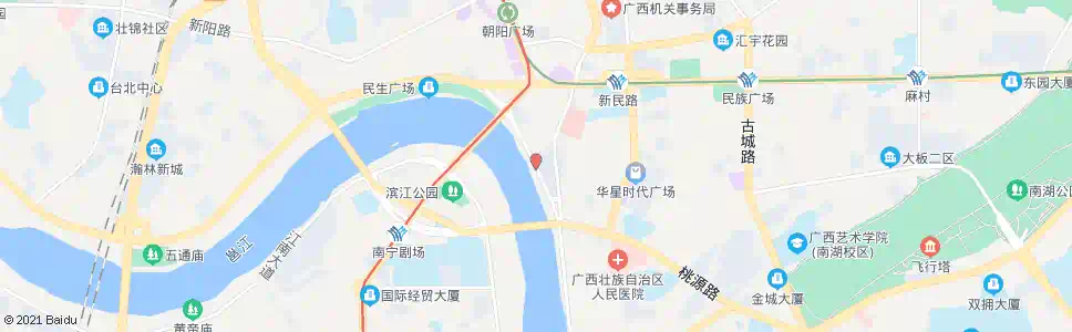 南宁邕江桥北_公交站地图_南宁公交_妙搜公交查询2025