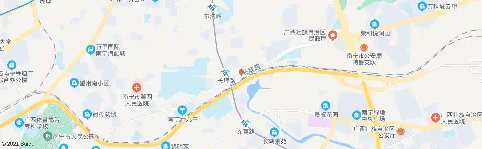 南宁长堽三里路中_公交站地图_南宁公交_妙搜公交查询2025