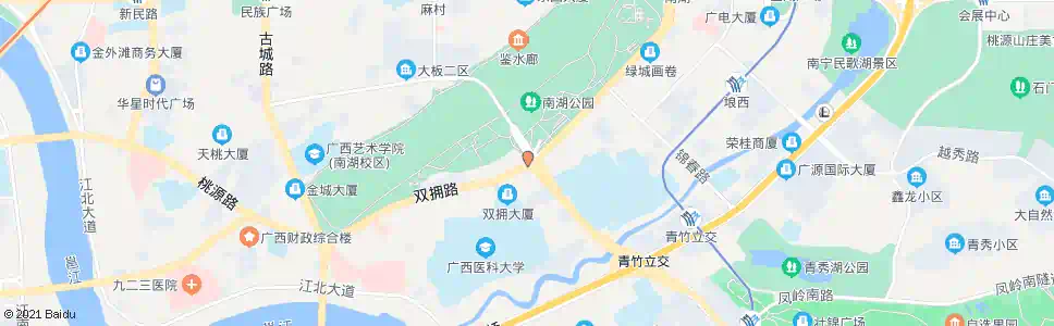 南宁双拥青山路口_公交站地图_南宁公交_妙搜公交查询2025