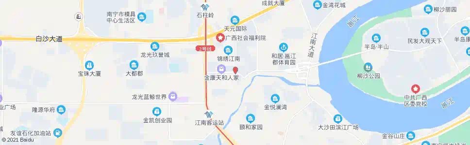 南宁圭贝敦燕路口_公交站地图_南宁公交_妙搜公交查询2025