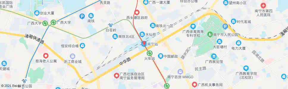 南宁二塘站_公交站地图_南宁公交_妙搜公交查询2025