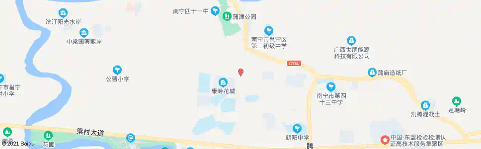 南宁康岭花城_公交站地图_南宁公交_妙搜公交查询2025