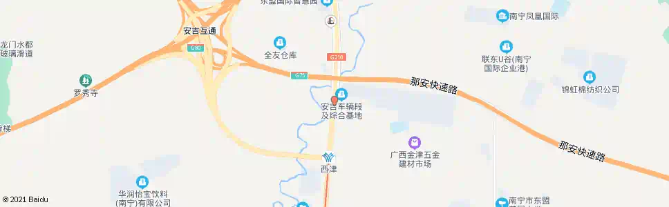 南宁安吉畜牧交易场_公交站地图_南宁公交_妙搜公交查询2025