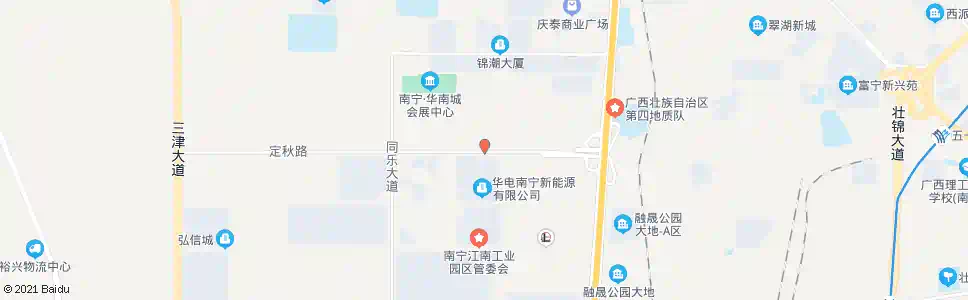 南宁定秋仁和路口_公交站地图_南宁公交_妙搜公交查询2025