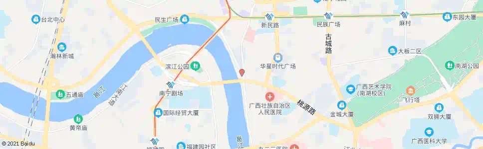 南宁江北桃源路口_公交站地图_南宁公交_妙搜公交查询2025