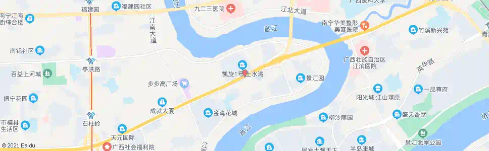 南宁白沙桥南_公交站地图_南宁公交_妙搜公交查询2025