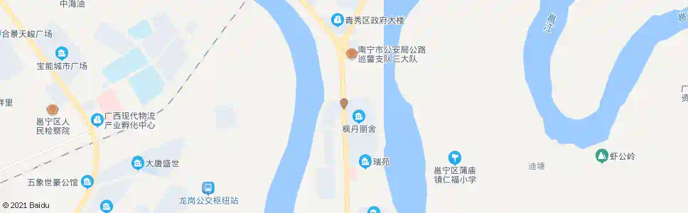 南宁枫丹丽舍_公交站地图_南宁公交_妙搜公交查询2025