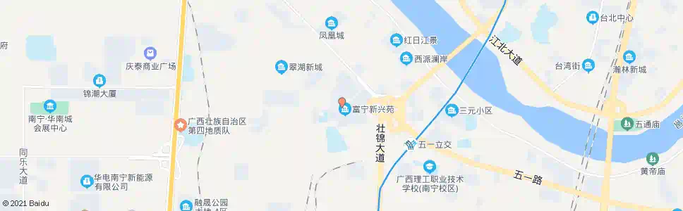南宁富宁新兴苑_公交站地图_南宁公交_妙搜公交查询2025