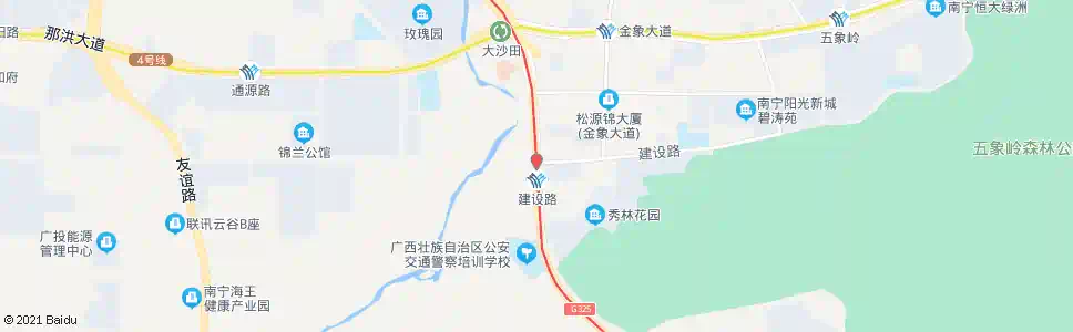 南宁建设银海路口_公交站地图_南宁公交_妙搜公交查询2025