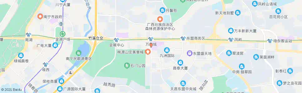 南宁青秀民族路口_公交站地图_南宁公交_妙搜公交查询2025