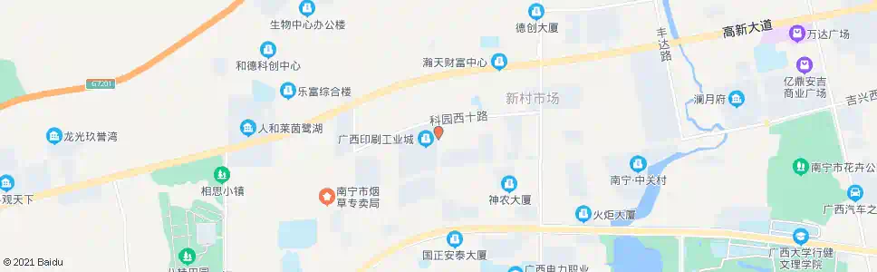 南宁高五西十路口_公交站地图_南宁公交_妙搜公交查询2025