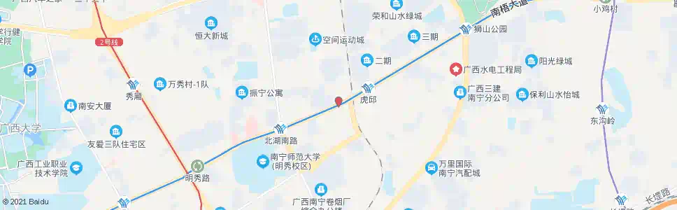南宁明秀小区_公交站地图_南宁公交_妙搜公交查询2025