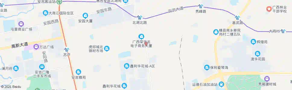 南宁北湖村_公交站地图_南宁公交_妙搜公交查询2025