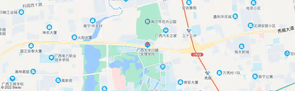 南宁西大行健文理学院_公交站地图_南宁公交_妙搜公交查询2025