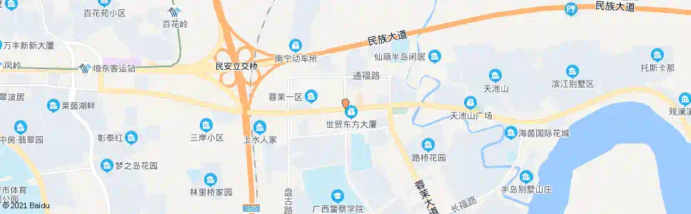 南宁仙葫西区路口_公交站地图_南宁公交_妙搜公交查询2025