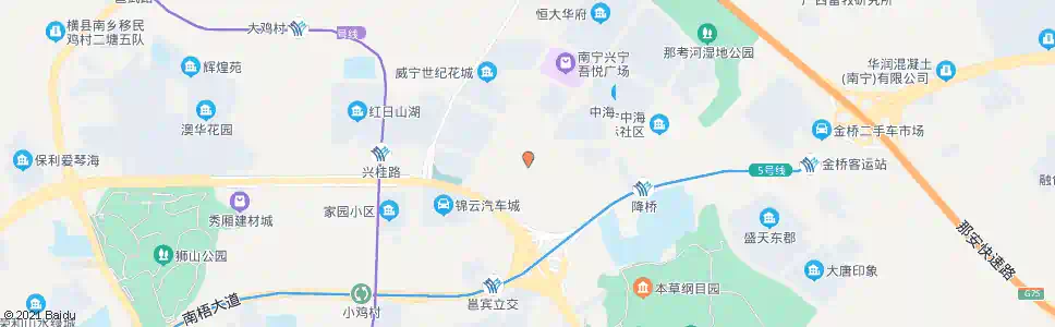 南宁兴桂金川路口_公交站地图_南宁公交_妙搜公交查询2025